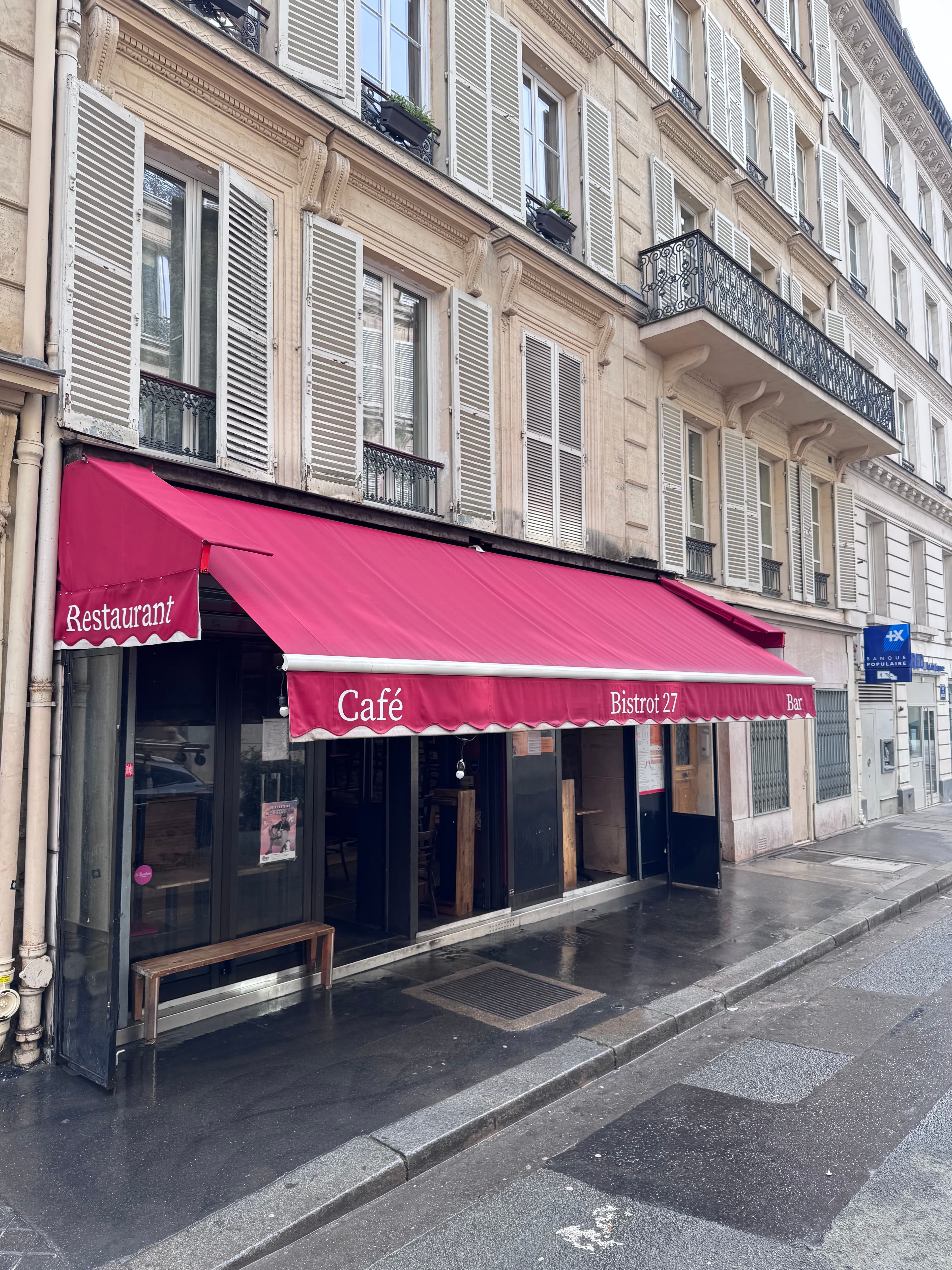Bistrot 27, Paris après